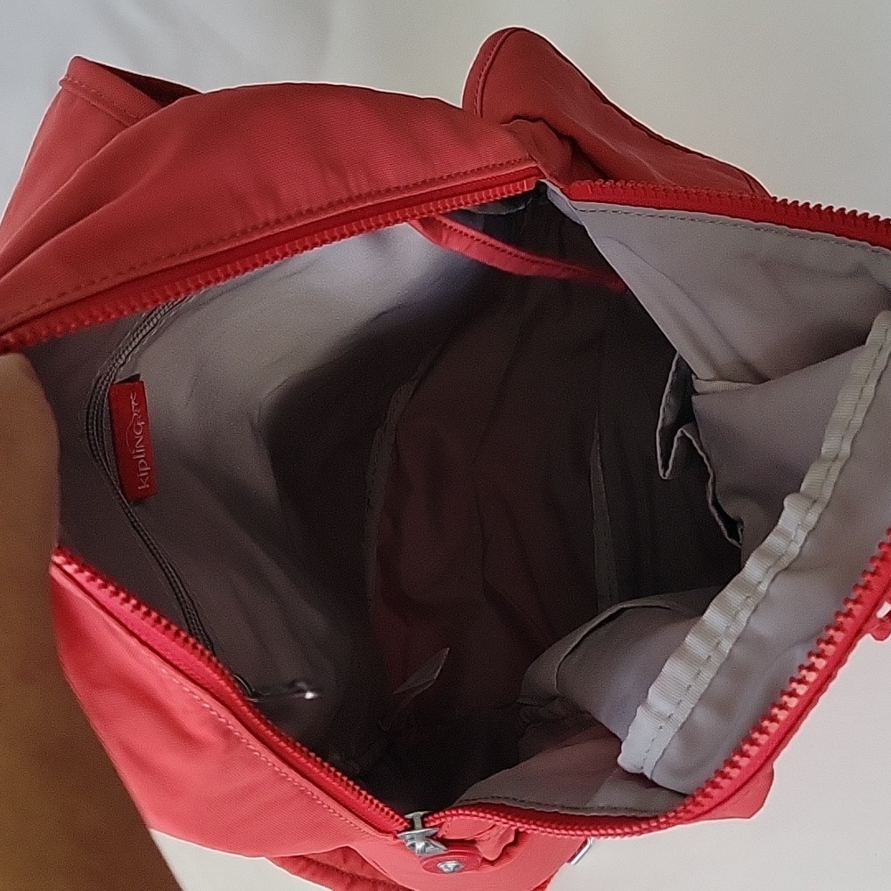 Kipling Vibrant Red Backpack - Picture 3 of 11